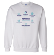 TEACHER DEFINED white sweatshirt For Discount