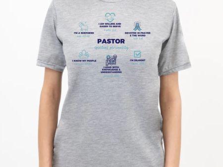 PASTOR DEFINED women s grey t-shirt For Sale