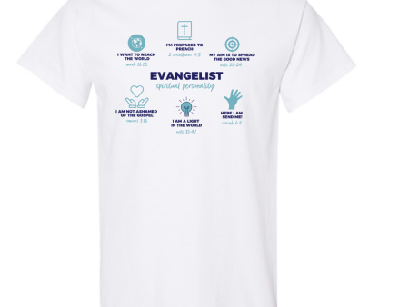 EVANGELIST DEFINED white t-shirt For Sale