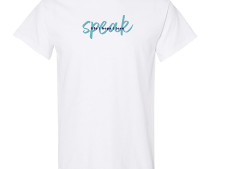 SPEAK LIFE, HOPE, LOVE white t-shirt Online