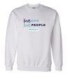 LOVE GOD, LOVE PEOPLE white sweatshirt For Discount