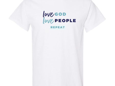 LOVE GOD, LOVE PEOPLE white t-shirt Online