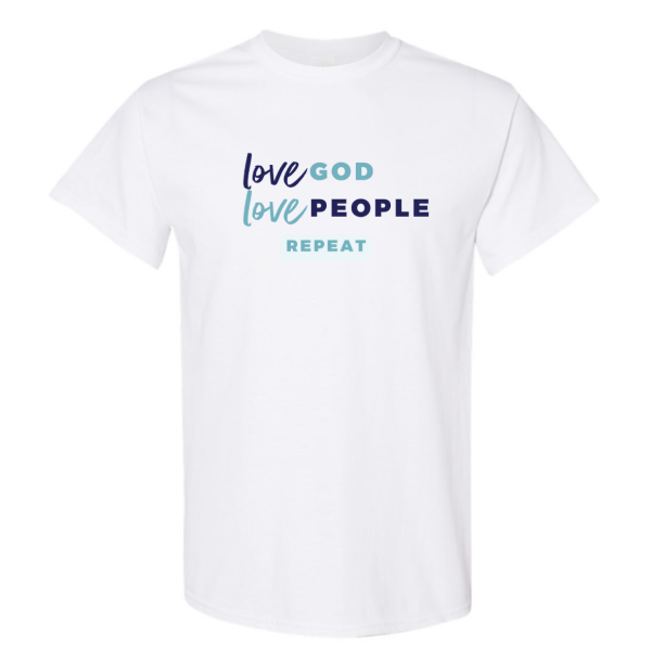 LOVE GOD, LOVE PEOPLE white t-shirt Online