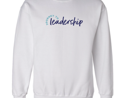 JOURNEY TO LEADERSHIP white sweatshirt Online now