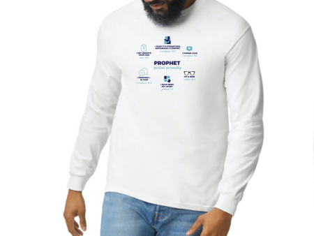 PROPHET DEFINED long sleeve white t-shirt Sale