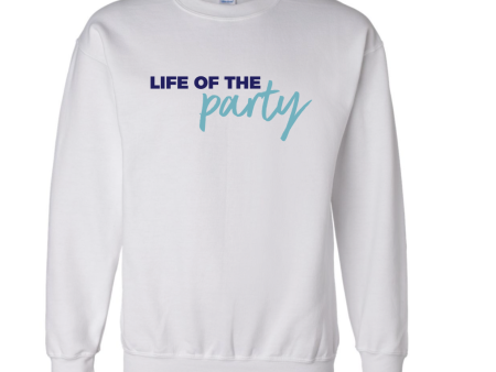 LIFE OF THE PARTY white sweatshirt Sale