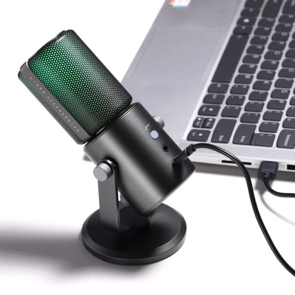 Ulanzi YV005 Condenser Microphone with RGB Light Noise Cancellation 3335 Supply