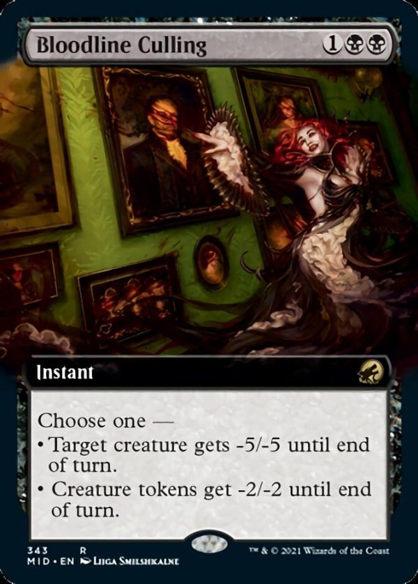 Bloodline Culling (Extended Art) [Innistrad: Midnight Hunt] Online now