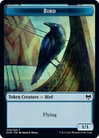 Bird (005)    Soldier Double-Sided Token [Kaldheim Commander Tokens] Hot on Sale