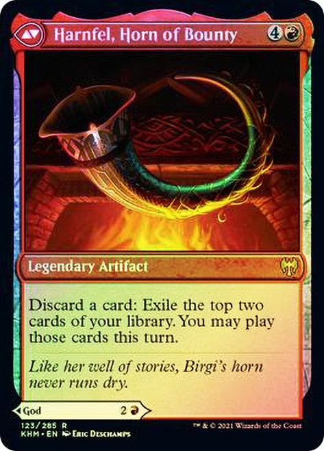 Birgi, God of Storytelling    Harnfel, Horn of Bounty [Kaldheim Prerelease Promos] Online