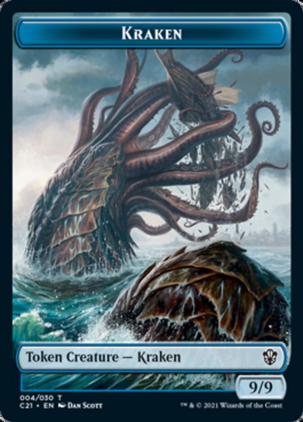 Wurm    Kraken Double-Sided Token [Commander 2021 Tokens] Online now