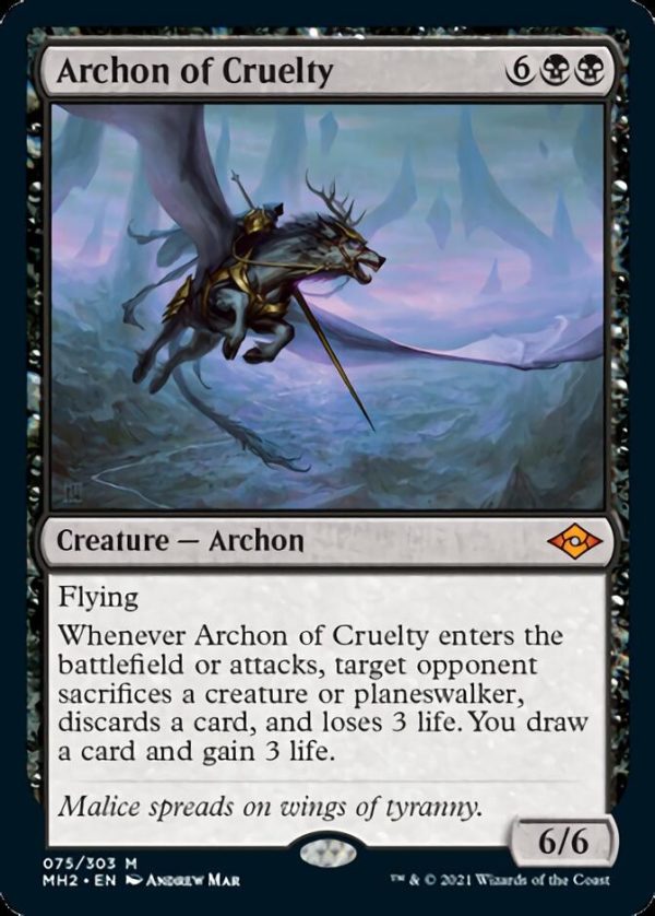 Archon of Cruelty [Modern Horizons 2] Online Sale