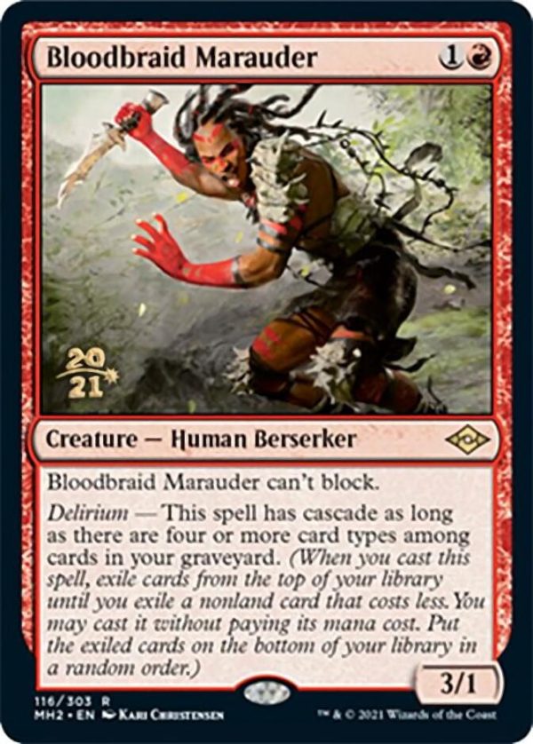 Bloodbraid Marauder [Modern Horizons 2 Prerelease Promos] Online now