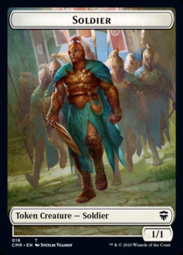 Cat    Soldier Double-Sided Token [Commander Legends Tokens] Sale