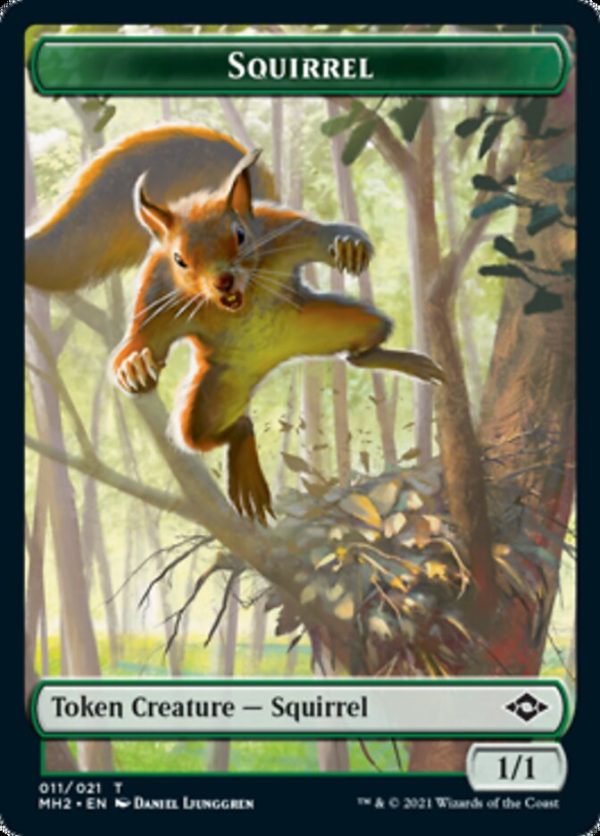 Bird    Squirrel Double-Sided Token [Modern Horizons 2 Tokens] on Sale