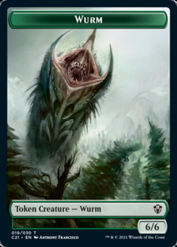 Wurm    Kraken Double-Sided Token [Commander 2021 Tokens] Online now