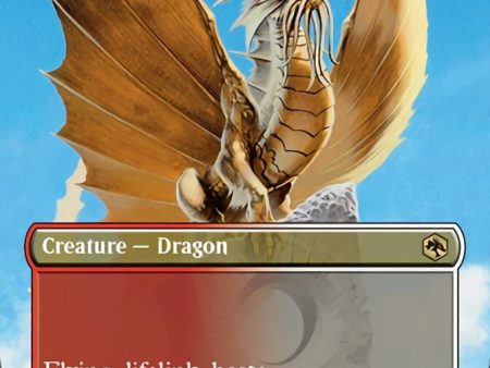 Adult Gold Dragon (Borderless Alternate Art) [Dungeons & Dragons: Adventures in the Forgotten Realms] Cheap