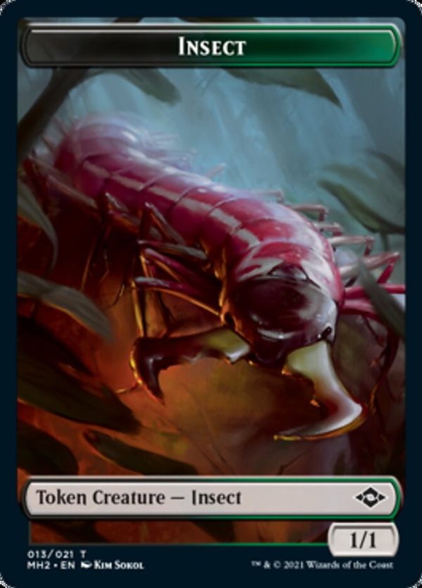 Clue (15)    Insect Double-Sided Token [Modern Horizons 2 Tokens] on Sale