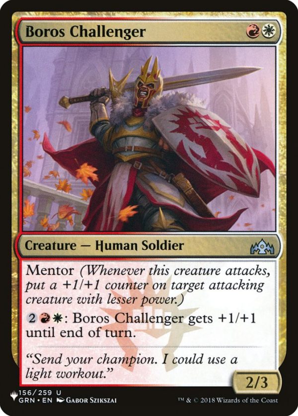 Boros Challenger [The List] Online now