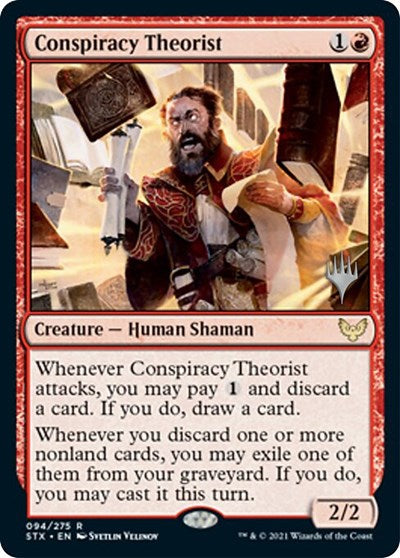 Conspiracy Theorist (Promo Pack) [Strixhaven: School of Mages Promos] For Sale