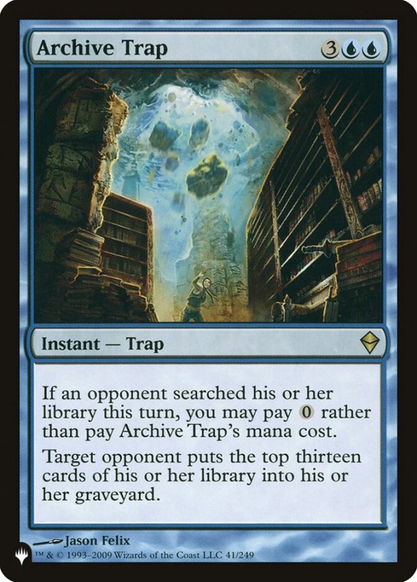 Archive Trap [The List] Discount