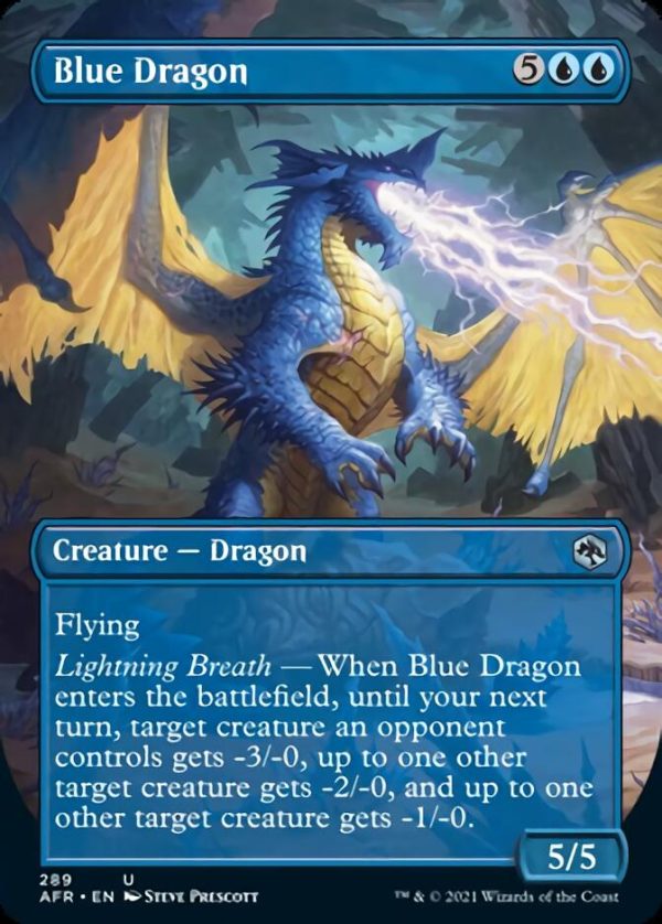 Blue Dragon (Borderless Alternate Art) [Dungeons & Dragons: Adventures in the Forgotten Realms] For Sale