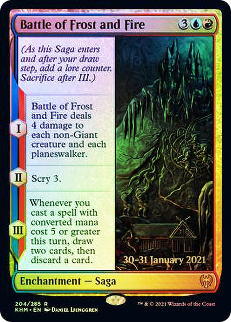 Battle of Frost and Fire [Kaldheim Prerelease Promos] Hot on Sale