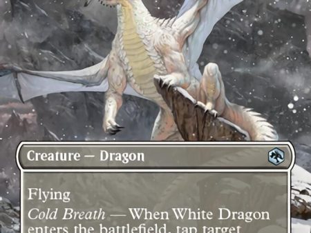 White Dragon (Borderless Alternate Art) [Dungeons & Dragons: Adventures in the Forgotten Realms] Sale