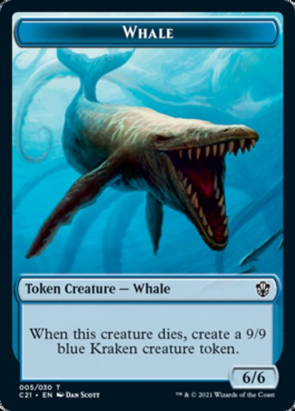 Beast (010)    Whale Double-Sided Token [Commander 2021 Tokens] For Cheap