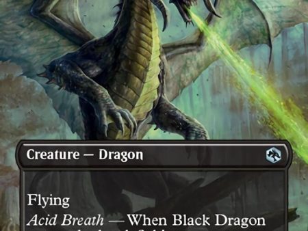 Black Dragon (Borderless Alternate Art) [Dungeons & Dragons: Adventures in the Forgotten Realms] Discount