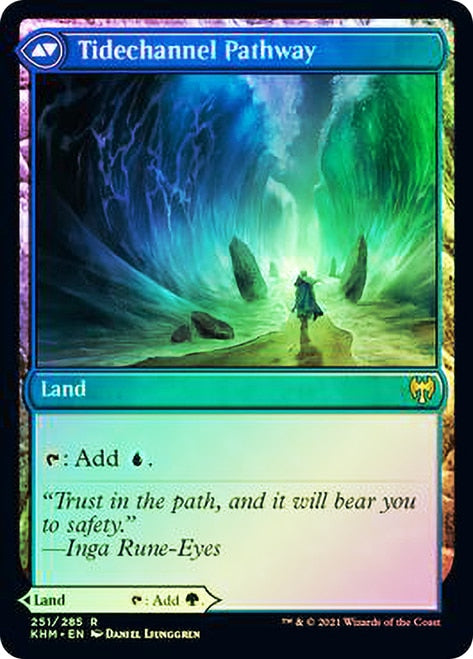 Barkchannel Pathway    Tidechannel Pathway [Kaldheim Prerelease Promos] For Cheap