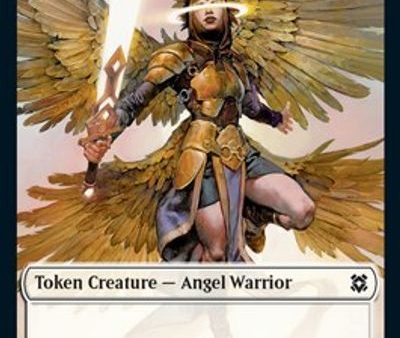 Angel Warrior    Shark Double-Sided Token [Challenger Decks 2021 Tokens] Cheap