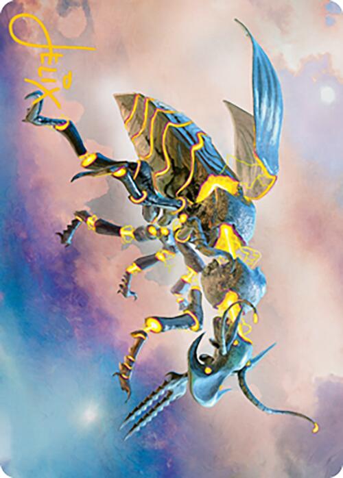 Zabaz, the Glimmerwasp Art Card (Gold-Stamped Signature) [Modern Horizons 2 Art Series] Online now