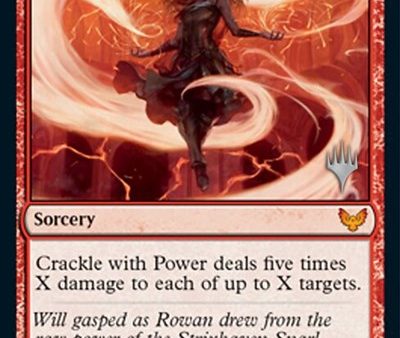 Crackle with Power (Promo Pack) [Strixhaven: School of Mages Promos] For Sale