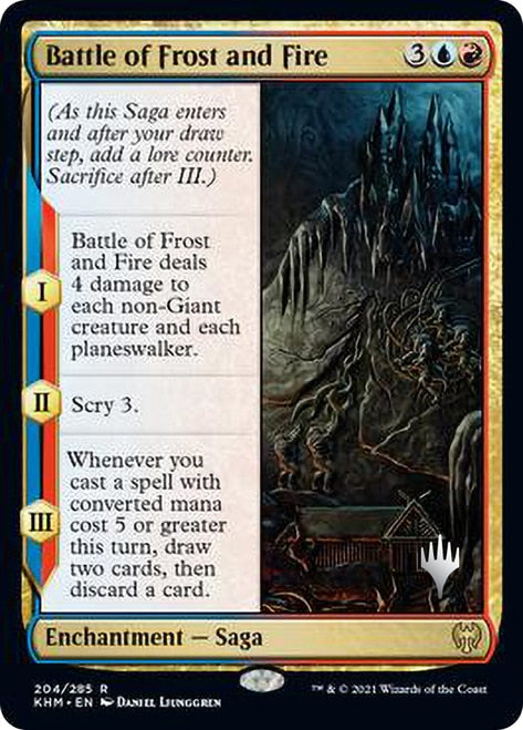 Battle of Frost and Fire (Promo Pack) [Kaldheim Promos] on Sale