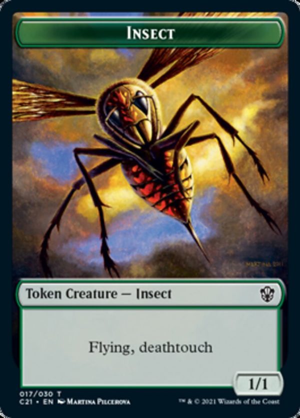 Beast (011)    Insect Double-Sided Token [Commander 2021 Tokens] Fashion