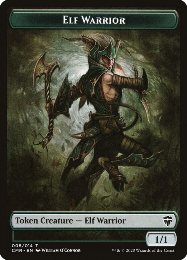 Copy (013)    Elf Warrior Double-Sided Token [Commander Legends Tokens] For Sale